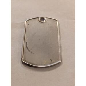 Authentic Vintage Gucci Dog Tag For Pendant Necklace Sterling Silver 925